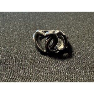 James Avery Sterling Silver Interlocked Heart Ring Size 5.5, Dbl Heart